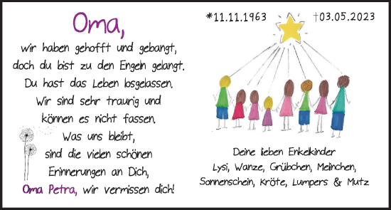 Anzeige von Oma  von MGO