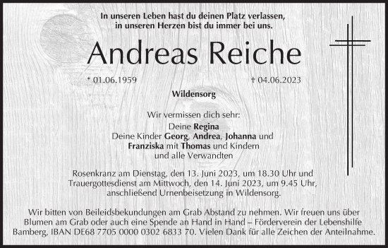 Anzeige von Andreas Reiche von MGO