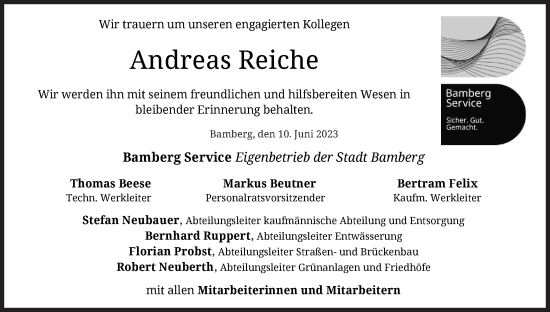 Anzeige von Andreas Reiche von MGO