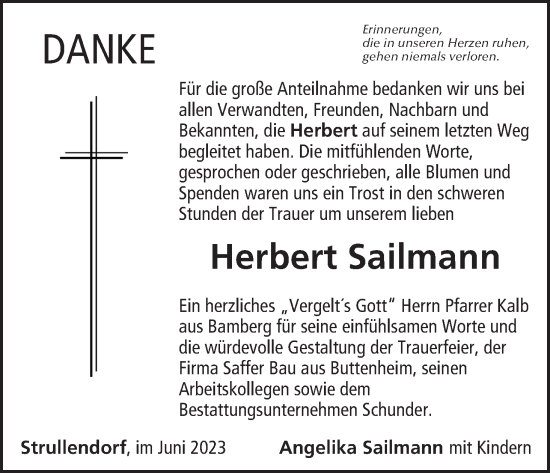 Anzeige von Herbert Sailmann von MGO