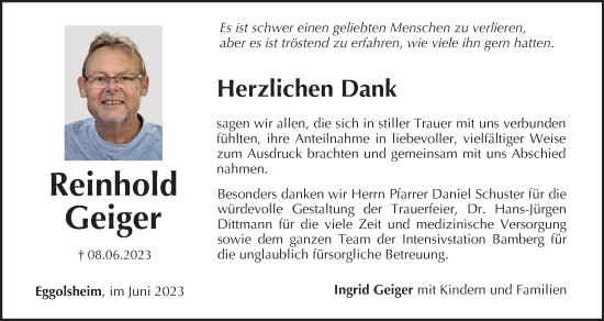 Anzeige von HeReinhold Geiger von MGO