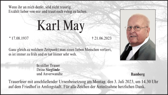 Anzeige von Karl May von MGO