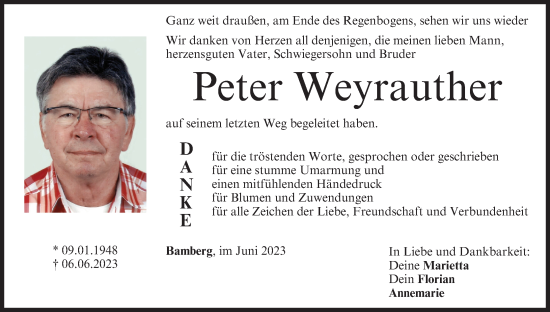 Anzeige von Peter Weyrauther von MGO