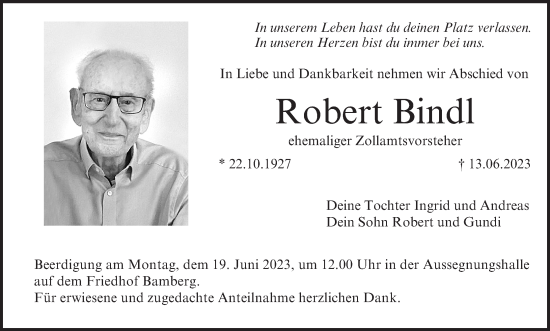 Anzeige von Robert Bindl von MGO