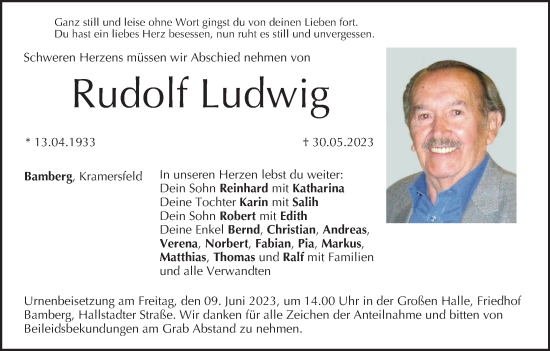 Anzeige von Rudolf Ludwig von MGO