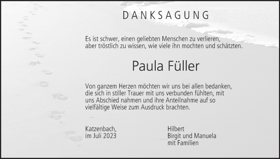 Anzeige von Paula Füller von MGO