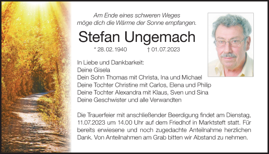 Anzeige von Stefan Ungemach von MGO