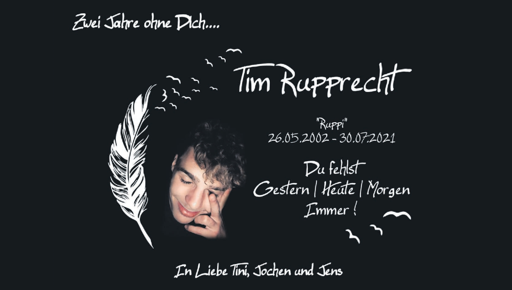  Traueranzeige für Tim Rupprecht vom 29.07.2023 aus MGO