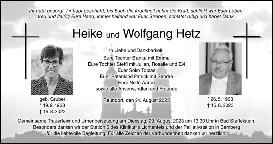 Anzeige von Heike Hetz von MGO