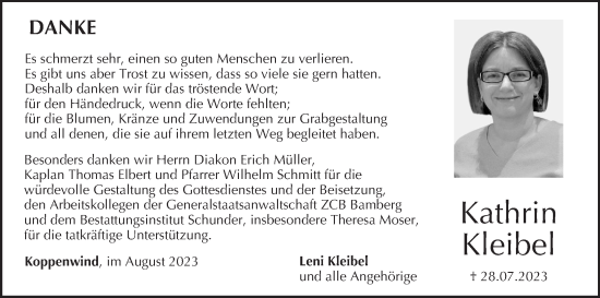 Anzeige von Kathrin Kleibel von MGO