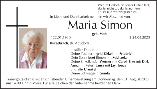 Anzeige von Maria Simon von MGO