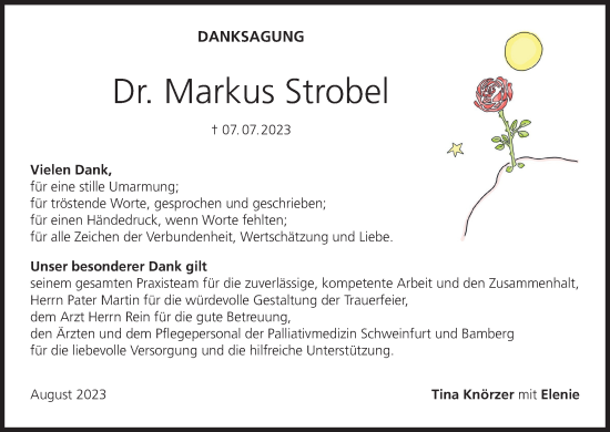 Anzeige von Markus Strobel von MGO