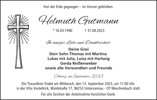 Anzeige von Helmuth Gutmann von MGO