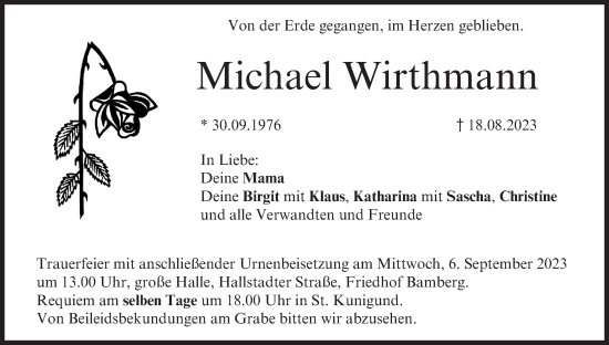 Anzeige von Michael Wirthmann von MGO