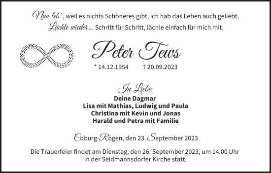 Anzeige von Peter Tews von MGO