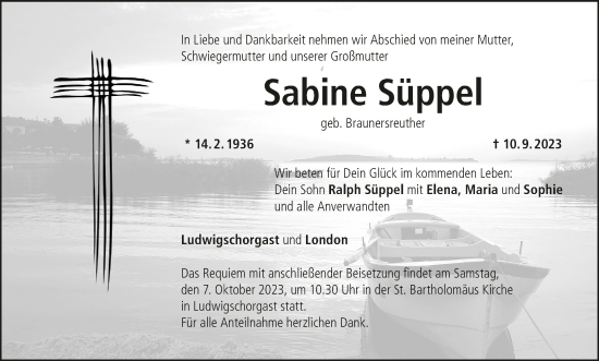 Anzeige von Sabine Süppel von MGO