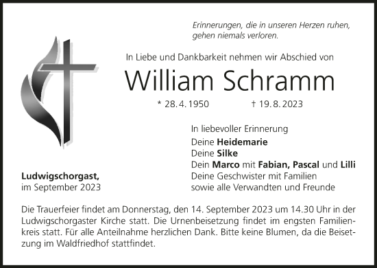 Anzeige von William Schramm von MGO