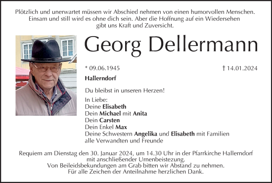 Anzeige von Georg Dellermann von MGO