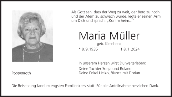 Anzeige von Maria Müller von MGO