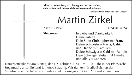 Anzeige von Martin Zirkel von MGO