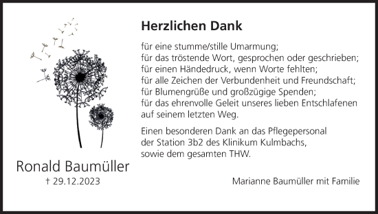 Anzeige von Ronald Baumüller von MGO