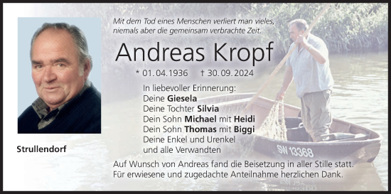 Anzeige von Andreas Kropf von MGO