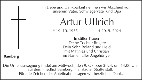 Anzeige von Artur Ullrich von MGO