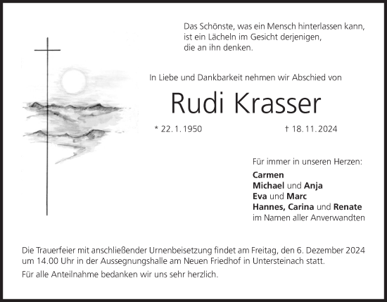 Anzeige von Rudi Krasser von MGO