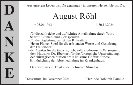 Anzeige von August Rühl von MGO