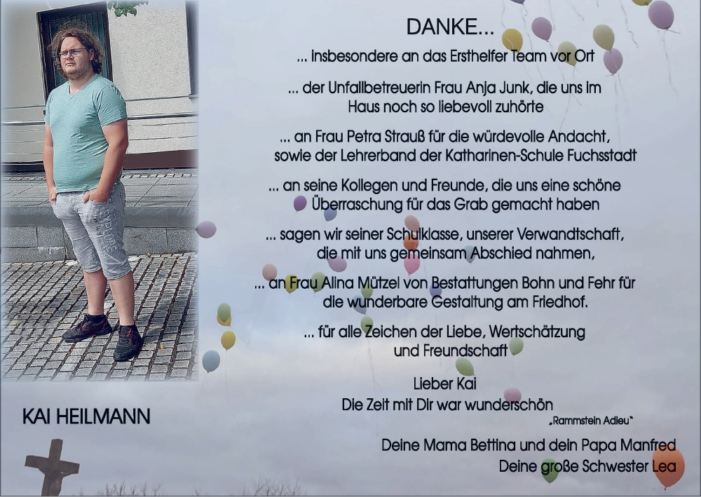  Traueranzeige für Kai Heilmann vom 07.12.2024 aus MGO