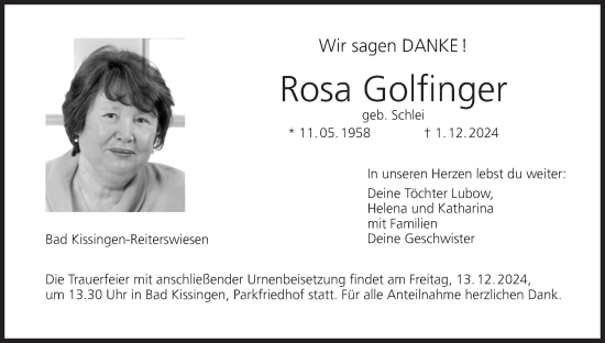 Anzeige von Rosa Golfinger von MGO