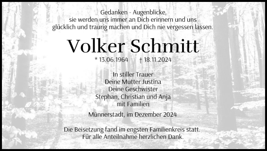 Anzeige von Volker Schmitt von MGO