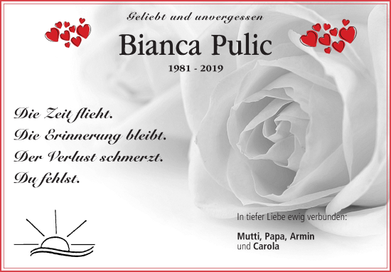 Anzeige von Bianca Pulic von MGO