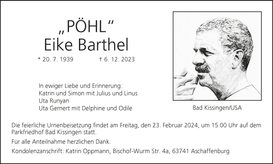 Anzeige von Eike Barthel von MGO