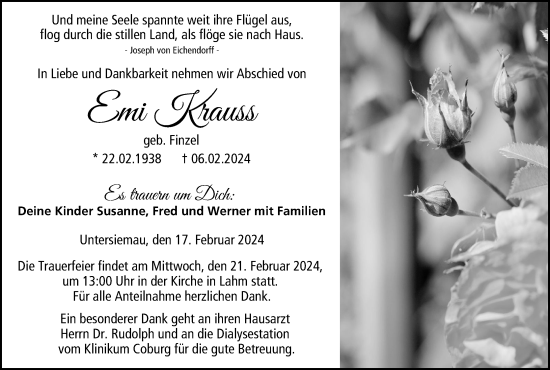 Anzeige von Emi Krauss von MGO