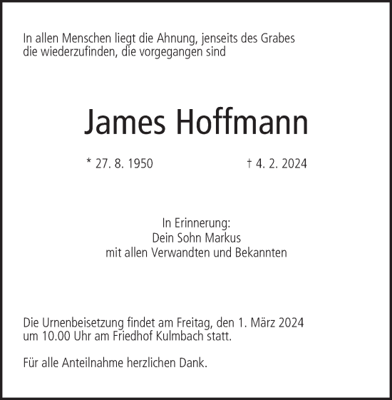 Anzeige von James Hoffmann von MGO