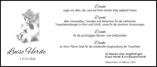 Anzeige von Luise Herde von MGO