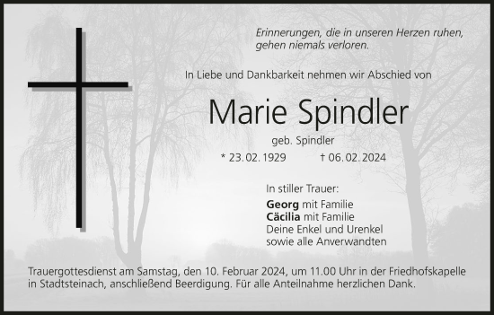 Anzeige von Marie Spindler von MGO