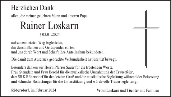 Anzeige von Rainer Loskarn von MGO