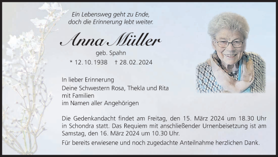 Anzeige von Anna Müller von MGO