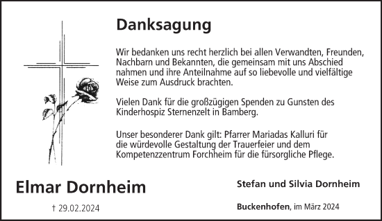 Anzeige von Elmar Dornheim von MGO