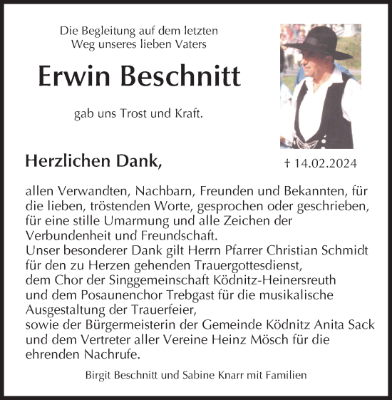 Anzeige von Erwin Beschnitt von MGO