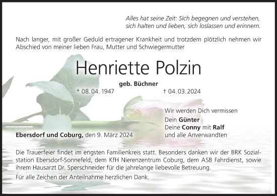 Anzeige von Henriette Polzin von MGO