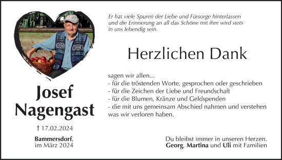 Anzeige von Josef Nagengast von MGO