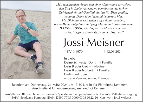 Anzeige von Jossi Meisner von MGO