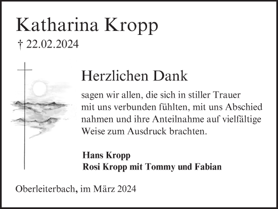 Anzeige von Katharina Kropp von MGO