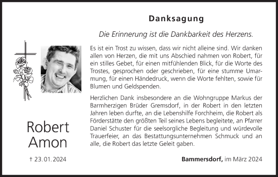 Anzeige von Robert Amon von MGO