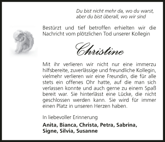 Anzeige von Christine  von MGO