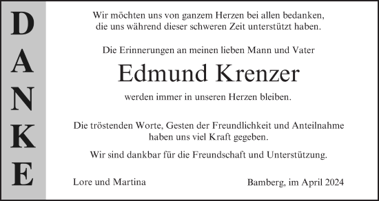 Anzeige von Edmund Krenzer von MGO