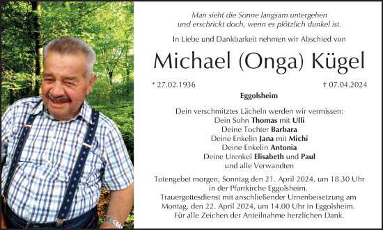 Anzeige von Michael Kügel von MGO